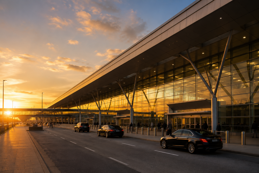 Detroit Metro Airport DTW terminal exterior